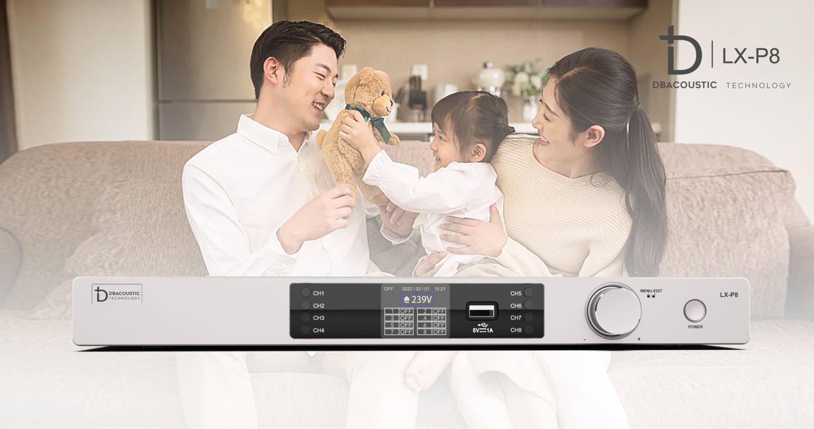 QUẢN LÝ NGUỒN DBACOUSTIC LX P8
